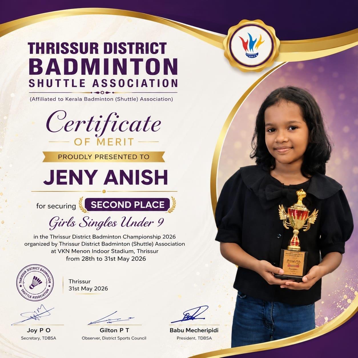 Thrissur District Badminton Association